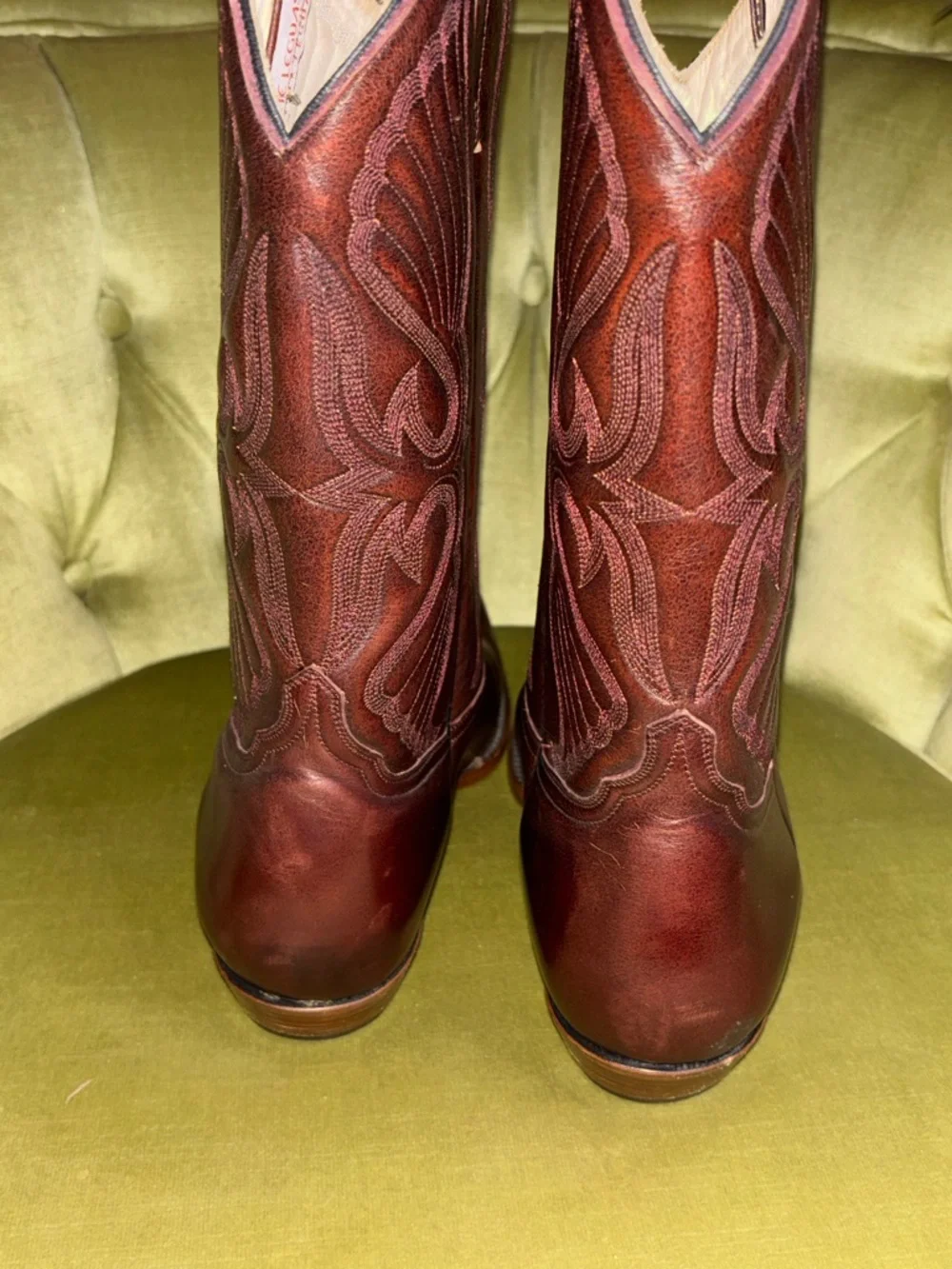Siete Leguas Boots Leather Western Cowboy Boots Mens Sz 10.5 D Brown - Picture 4 of 9